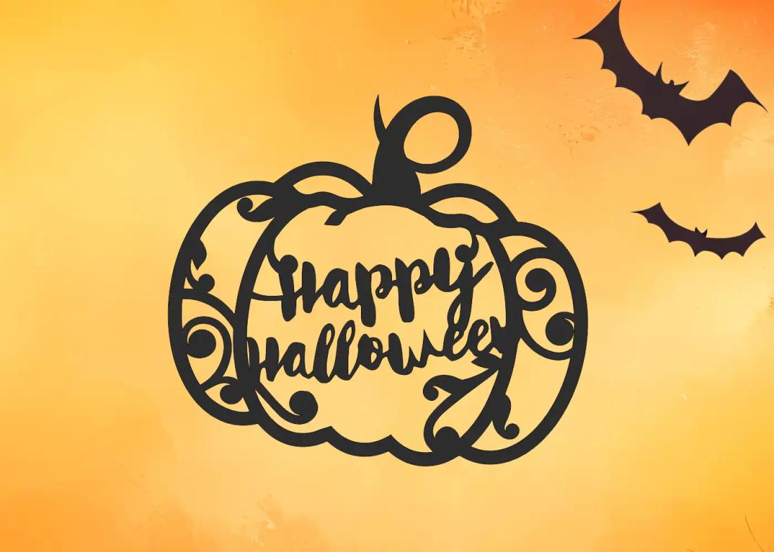 Déco citrouille Halloween - Happy Halloween