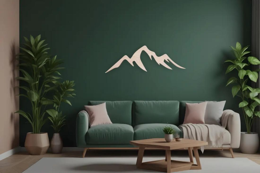 Décoration murale bois montagne