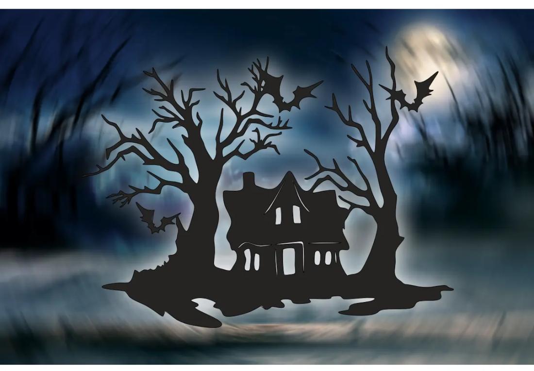 Déco Halloween - maison hantée