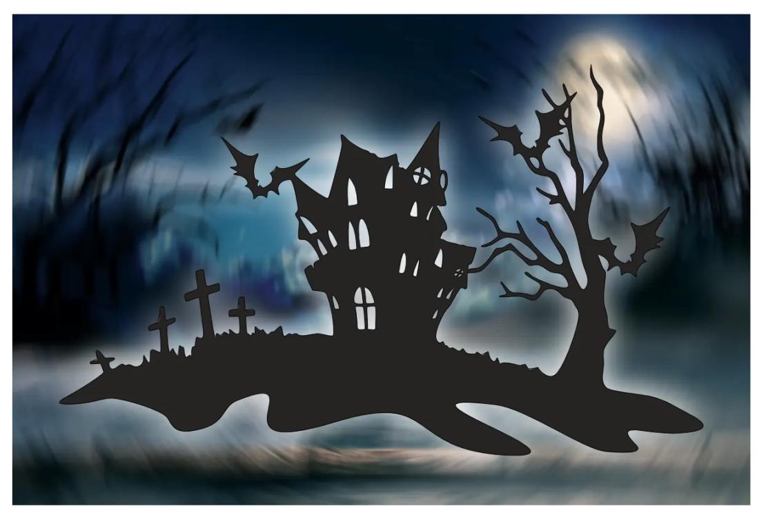 Déco Halloween - Le lieu maudit