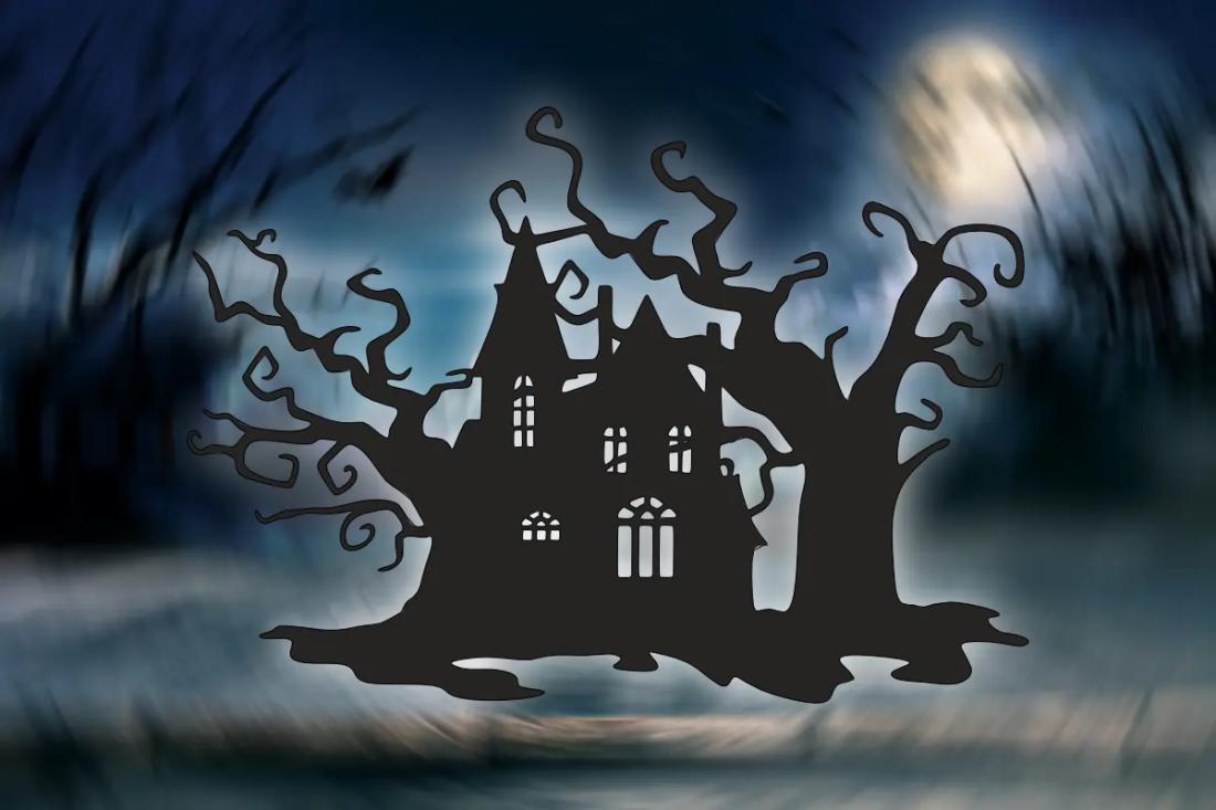 Déco Halloween - manoir hanté