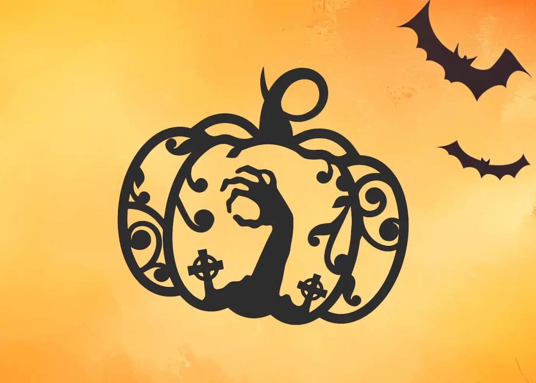 Déco citrouille Halloween - Dead hand