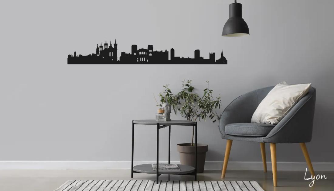 Déco Skyline - ville de Lyon