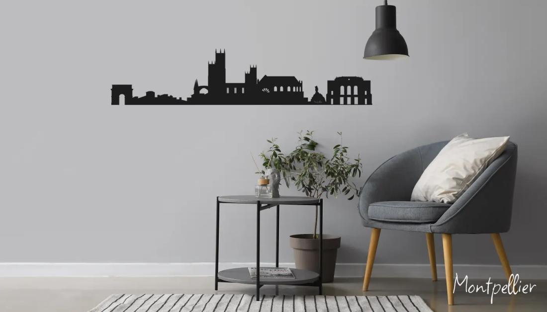 Déco Skyline - ville de Montpellier