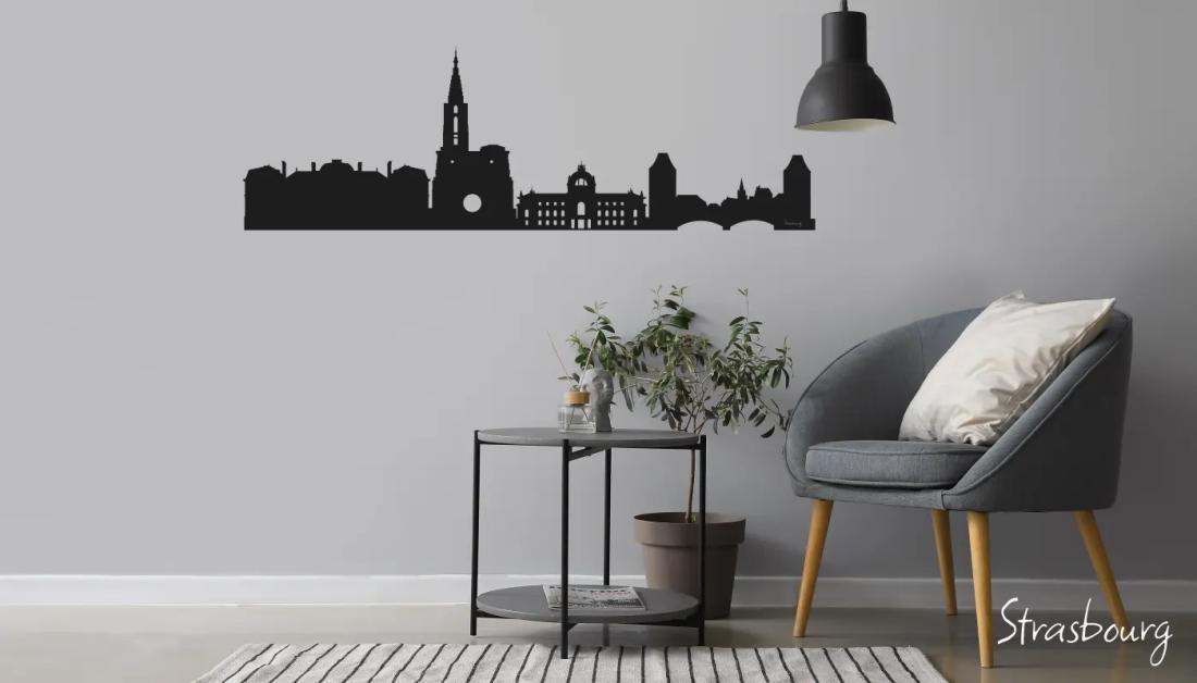 Déco Skyline - ville de Strasbourg