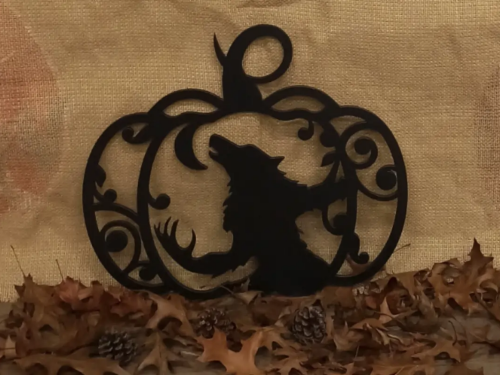 suspension halloween citrouille