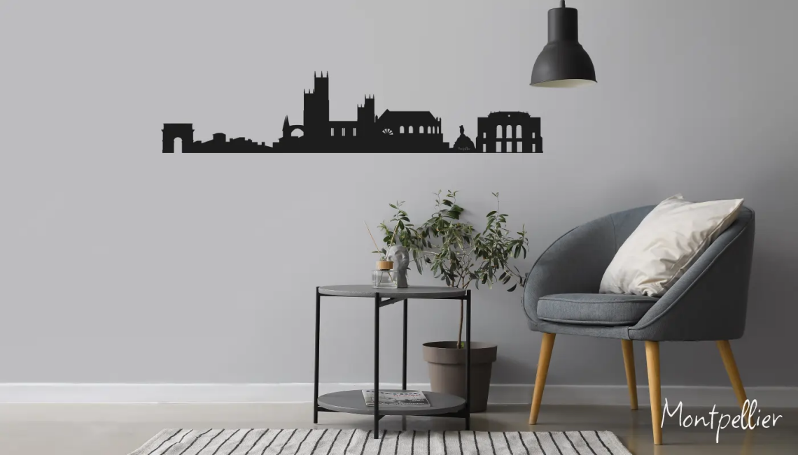 skyline Montpellier en Fibracolor