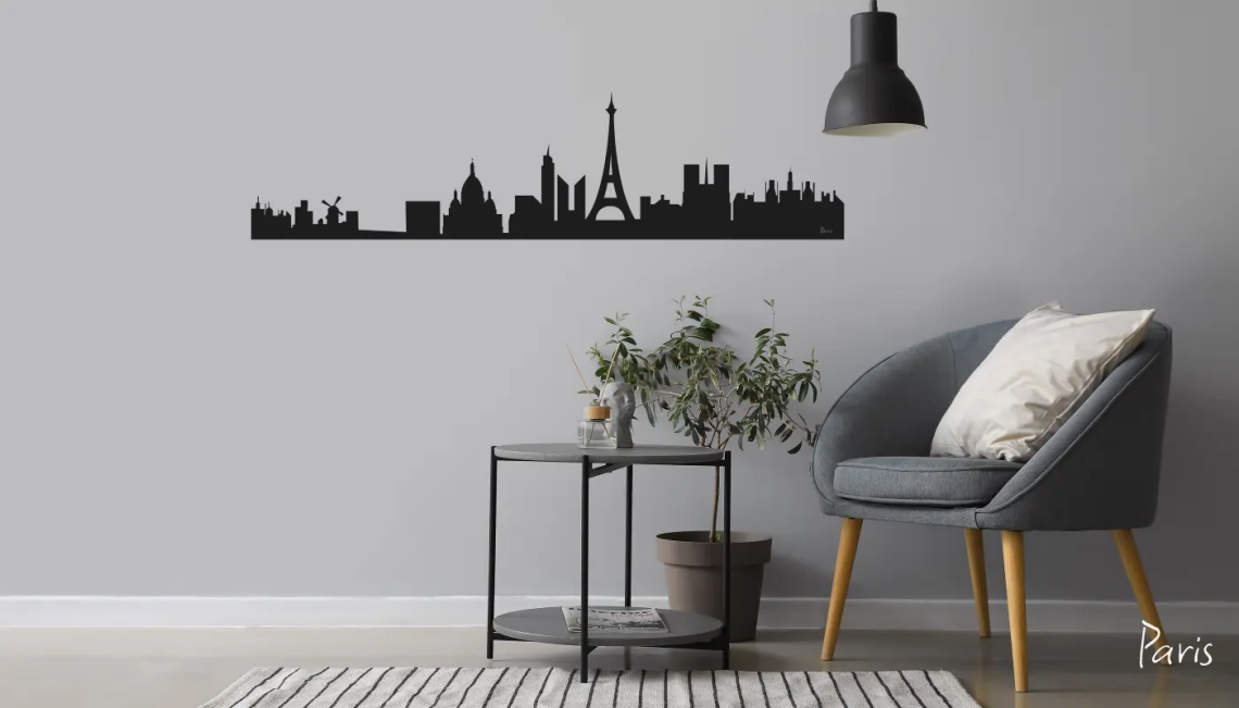 skyline Paris en Fibracolor