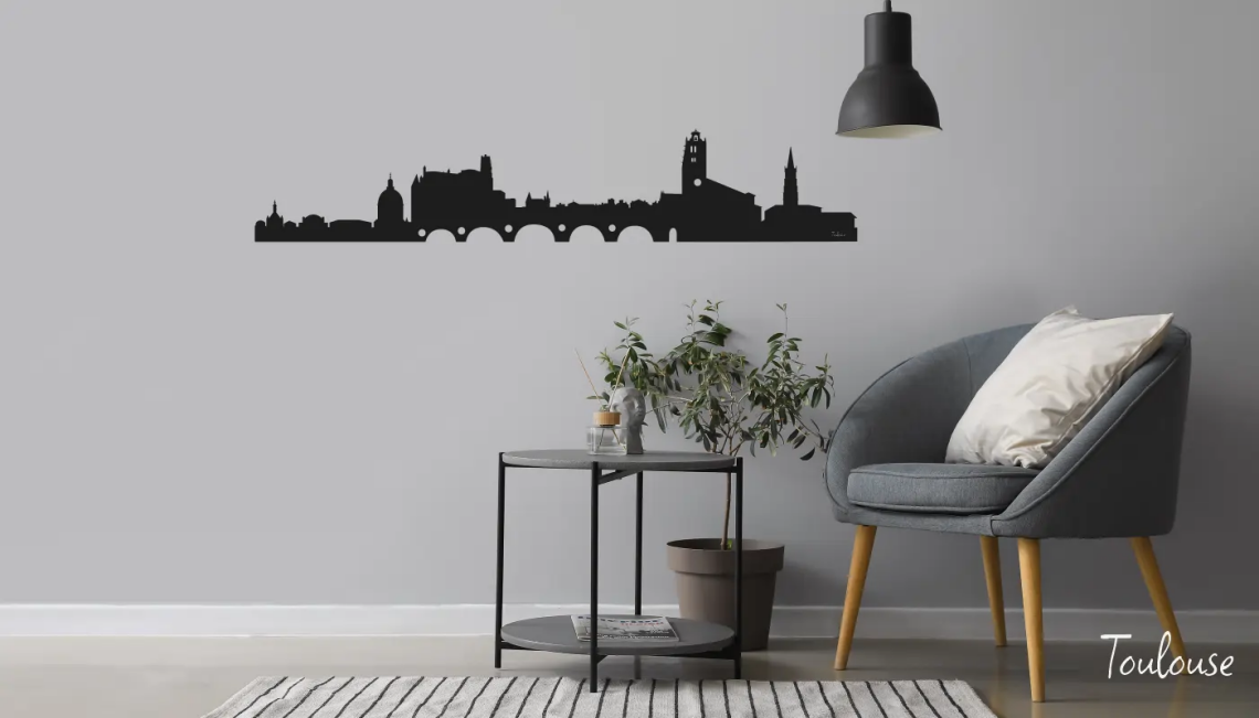 skyline Toulouse en Fibracolor